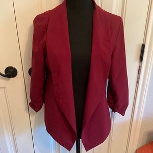 Wine colored blazer/jacket